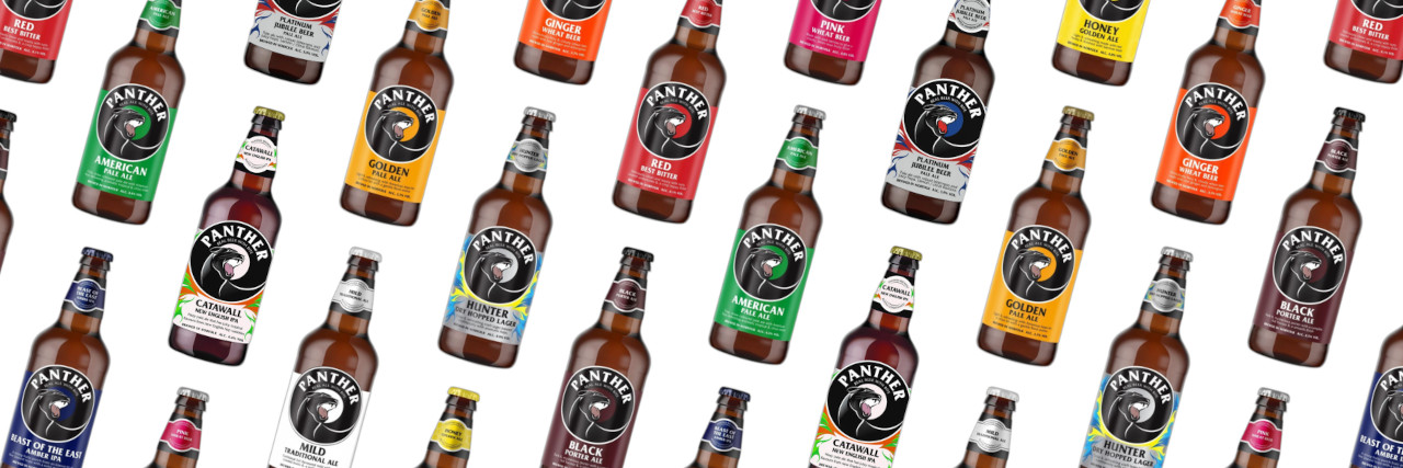 Panthers beer range graphic